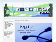 Tablet Screenshot of pahacademy.com